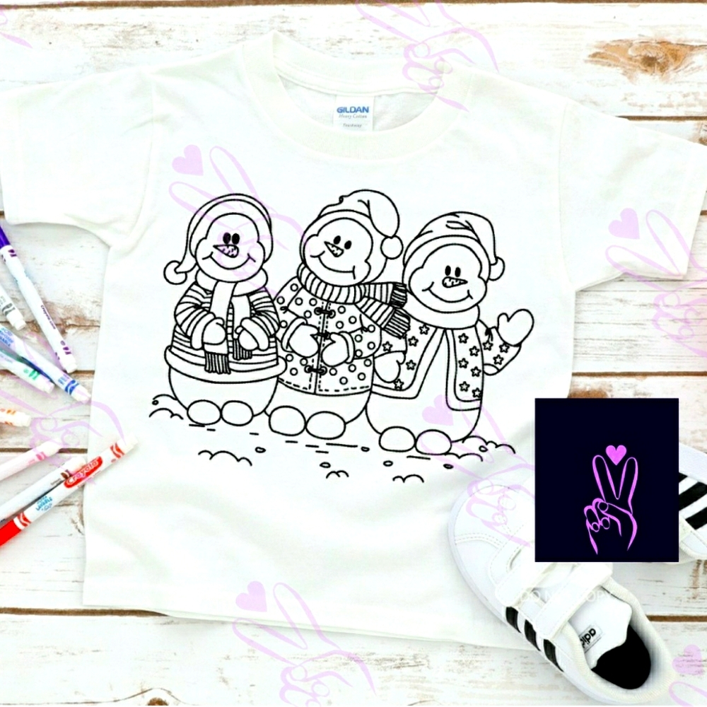 Youth coloring tshirt